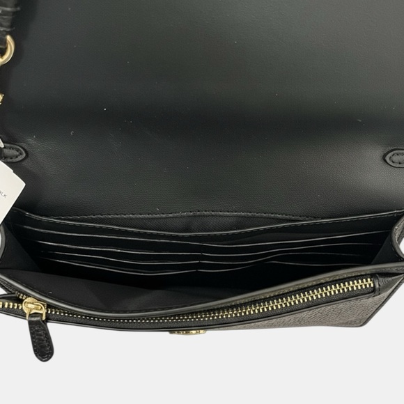 NWT Coach Black Foldover Crossbody Clutch - Picture 7 of 10